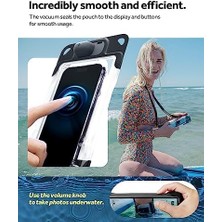 Waterproof IP68 Sertifikalı Su Geçirmez Kılıf (Dahili Pompa ile Sızdırmaz Vakumlama Teknolojisi) Charcoal Gray - ACS06257