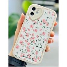 11 ile Uyumlu Kaplama Mini Çiçek Tasarımlı Esnek Silikon Kılıf