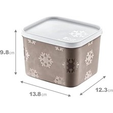 4'lü Set No Frost Saklama Kabı Terra 1250 ml