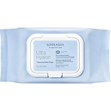 Hyalüronik Asitli, Su Bazlı Makyaj Temizleme Mendili Super Aqua Ultra Hyalon Cleansing Water Wipes