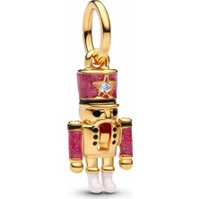 Hector Co Jewellery Gold Kırmızı Hareketli Fındıkkıran Charm