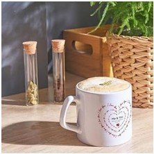 I You Kalp Desenli Kahve Fincanı 225ML