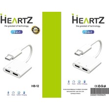Type C Pd Ses ve Hızlı Şarj Çoğaltıcı Çipli Cihaz Seçmez 1 Ses ve 1 Şarj Olarak Pd Çoğaltır Cihaz Seçmez Full Uyumlu (Type C Ses ve Şarj Kulaklık Şarj Hb-12)