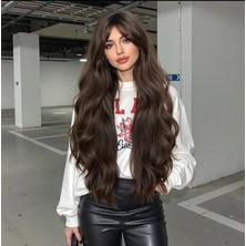 Aura Peruk Doğal Renk Tonuna Sahip Muhteşem Uzunluktaki Perçemli Vip Modelimiz