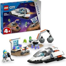 City Uzay Gemisi ve Asteroit Keşfi 60429 – 4 Yaş ve Üzeri Çocuklar Için Hediye Fikri, Meteroit, Uzay Laboratuvarı, 2 Minifigür ve Uzaylı Figürü Içeren Yaratıcı Oyuncak Yapım Seti (126 Parça)