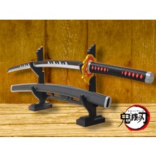 Titrek Toys [100 Cm] Demon Slayer Tanjiro Kamado Alevli Özel Tasarım ******* ve Kın Seti
