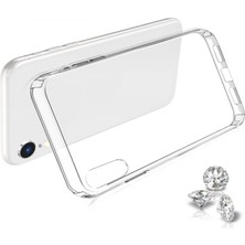 ile Uyumlu Şeffaf Clear Silikon Yüksek Kalite Darbeye Dayanıklı Şık Telefon Kılıfı (Xr)