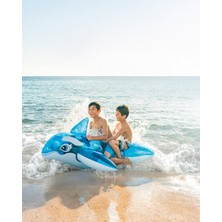 Toha Intex Balina Şekilli Şişme Deniz Yatağı - Binilebilir Balina Çocuk Şamandırası 152 × 114 cm
