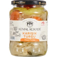 Kükrer Karışık Turşu Cam Kavanoz 650 gr