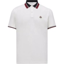 Moncler Logolu Yama Detaylı Pamuklu Polo Tişört