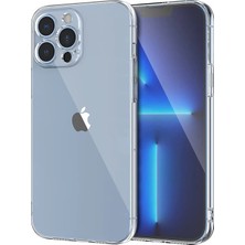 Najmaddin Ally Space Iphone 13 Pro 6.1inç Kamera Korumalı Premium Silikon Şeffaf Kılıf- 5775 Diğer