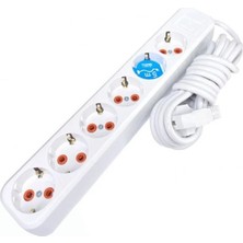 Maarketim Asel 6'Lı Topraklı Grup Priz 5mt