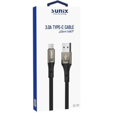 3.0A Usb-A Type-C Örgülü Secret Data ve Şarj Kablosu SC-122