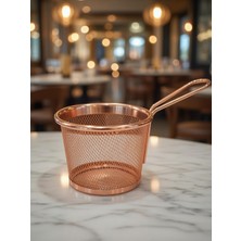 Decorland Patates Kızartması Sunum Sepeti Bakır Renk 1 Adet 9x10 cm