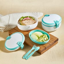 2 Katlı Beslenme Kabı – Okul, Iş ve Piknik Için Taşınabilir Sefer Tası