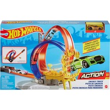 Hot Wheels Enerji Pisti Yarış Seti, Çift Çember ve 1 Hot Wheels Arabası Içerir, 5 Yaş ve Üzeri Için