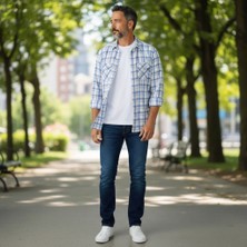 Eren Style Klasik Pamuklu Uzun Kollu Çift Cepli Gömlek (Regular Kalıp)