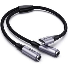 Type-C To 2’li Aux Kulaklık Çıkış Çoklayıcı