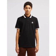 Moncler Logolu Yama Detaylı Pamuklu Polo Tişört
