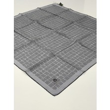 Vissona Tivil Ipek Eşarp Gümüş Siyah 1017-3