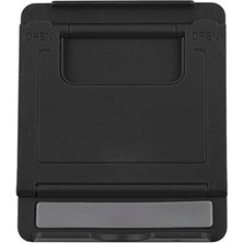Univarsal Masa Üstü Tablet Standı 5 Farklı Açıda Ayarlanabilir Yan Veya Düz Konum Alabilen, Telefon ve Tablet Standı Fold Stand (Siyah).