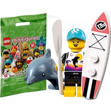 LEGO 71029 Minifigür Seri 21 1 - Paddle Surfer Minifigür 5610015870097