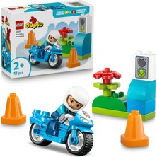 LEGO Duplo Kasabası Mavi Polis Motosikleti 10471-2 Yaş ve Üzeri Çocuklar Için Memur Figürü, Koniler