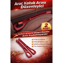 Atay Garage Araba Koltuk Arası Organizer 2 Adet Düzenleyici Kırmızı
