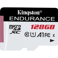 -Endurance 128GB Microsd Hafıza Kartı, Güvenlik ve Araç Kameraları Için 95MB/S-45MB/S Okuma ve Yazma Uhs-1 SDCE/128GB, Siyah/beyaz
