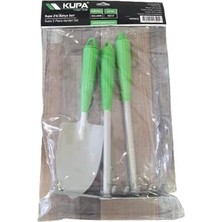 Kupa 3'lü Bahçe Seti Tırmık Çapa Kürek Mini Bahçe Seti
