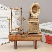 Evaglow Nostaljik Gramafon Tasarımlı Kum Saati