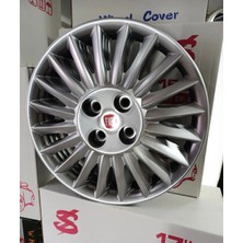 Yk Fiat Linea / Punto / Doblo / Fiorino Uyumlu 15 Inç Jant Kapağı 4'lü Takım Amblem Hediyeli