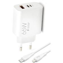 Zipax Appleiphone 6 7 8 11 12 13 14 x Xs Plus Pro Max 66W USB Pd Lightning Girişli Turbo Şarj ALETI-SG90