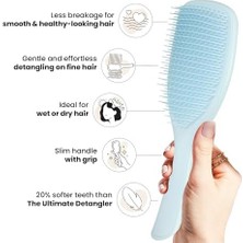 Tangle Teezer Ince ve Kırılgan Ultimate Detangler Fırça, Kırılmayı Azaltmak ve Kırılmayı Azaltmak Için Kuru ve Islak Saç Fırçası, Büyük, Deniz Köpüğü Mavisi