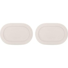 04ALM002985 Kayık Tabak, Porselen, Modern 2li Paket