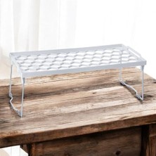 Plastik Metal Ayaklı Dikdörtgen Mini Raf Düzenleyici Organizer