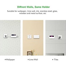 Duvara Sabitlenen Yapışkanlı Telefon Şarj Tutucu