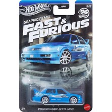 Hot Wheels Fast And Furious Graphic Remix Auto Vw Jetta Mk3 - Model Cast Ölçek 1:64 - Uzunluk 7 cm -