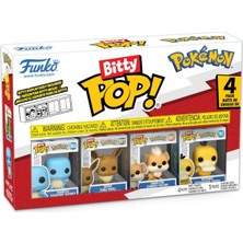 Funko Bitty Pop: Pokemon- Squirtle 4'lü Paket, Oyuncak Figür
