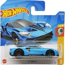 Hot Wheels - ´17 Ford Gt - Hw Turbo 9/10 - HCW47 - Short Card - Supersportwagen - Açık Mavi - Mattel
