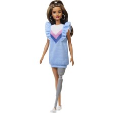 Barbie Fashionistas Bebek ve Aksesuarları Protez Bacaklı FXL54