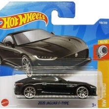 Hot Wheels - 2020 Jaguar F-Tipi - Hw Turbo 10/10 - HCT71 - Kısa Kart - Siyah - Mattel 2022