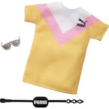 Barbie Puma Markalı Bebek Giysileri ve Aksesuarlarından Oluşan Moda Paketi, Koleksiyon Seti Çizgili