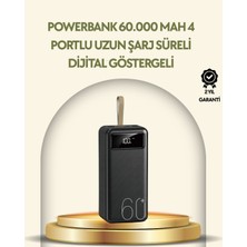 Najmaddin Tüm Cihazlarla Uyumlu LED Fenerli 4 Çıkışlı Powerbank