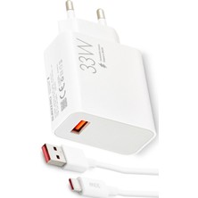 Zipax Vivo V21 V21E V23 V30 V40 V25 Pro Lite Type-C 33W Turbo Hızlı Şarj Aleti Set SUBZ-SG37-AC