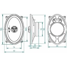 Sxe 1725 S 2 Yollu Araç Hoparlörü