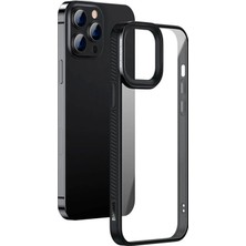 Najmaddin Baseus Crystal Iphone 13 Pro 6.1 Kılıf Jel Çerçeve Zırhlı Silikon Kılıf- 5775 Diğer