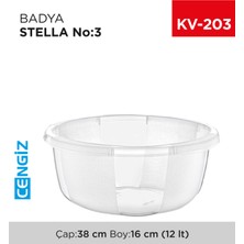 Marsilyan Yuvarlak Şeffaf Badya 1 Adet 3 NO-E175 (72)