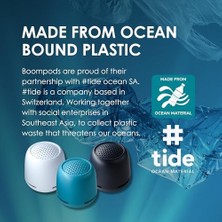 Boompods Zero Xl Ocean Taşınabilir Bluetooth Hoparlör - Ipx7 Su Geçirmez Duş Hoparlörü, 9 Saat Pil Ömrü, Mikrofon ve Çift Eşleştirme, Dış Mekan, Seyahat ve Havuz Için Küçük Kablosuz Hoparlörler