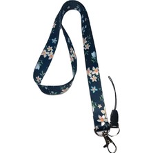 Stormistoretr Çiçek Desenli Boyun Ipi ve Telefon Askısı